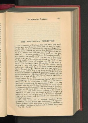 The Australian Cricketers.