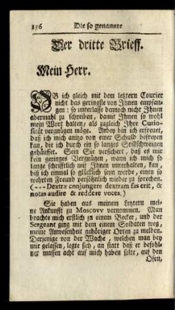 Der dritte Brieff.