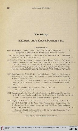 Nachtrag zu allen Abtheilungen (Nr.2926-3109)