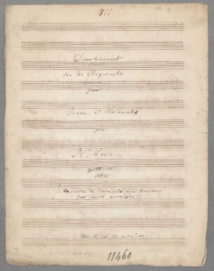Divertissement sur les Huguenots - Arr; vlc, pf - BSB Mus.Schott.Ha 12294