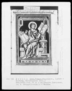 Lektionar aus Salzburg — Der Evangelist Markus, Folio 6recto