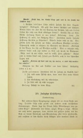 20. Josephs Erhöhung