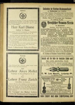 Nachruf : [Herr Karl Blume]