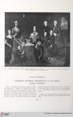 18: Portret rodziny Krasickich z 1753 roku i jego twórca