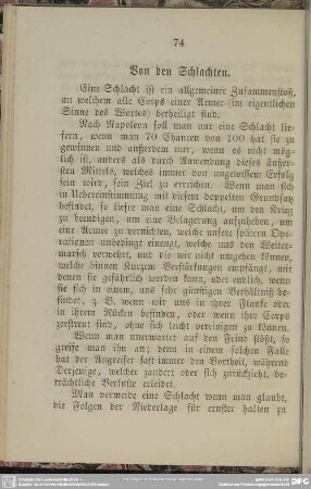Von den Schlachten