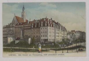 Leipzig. Alte Häuser am Thomasring : 1439 urkundlich erwähnt