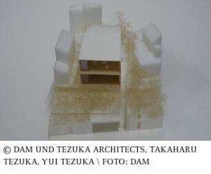 Saw Roof House - Modell des Gesamtgebäudes