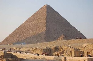 Kairo - Cheops Pyramide : Cheops-Pyramide bei Gizeh, aufgenommen 2006 bei Kairo