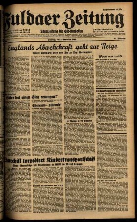 Ausgabe vom Dienstag, den 03. September 1940.