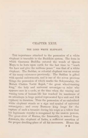 Chapter XXIII. The Lord White Elephant