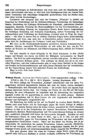 732-733, Wilhelm Wundt. System der Philosophie. 1907
