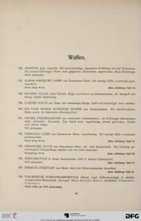Waffen (Nr. 786-861)