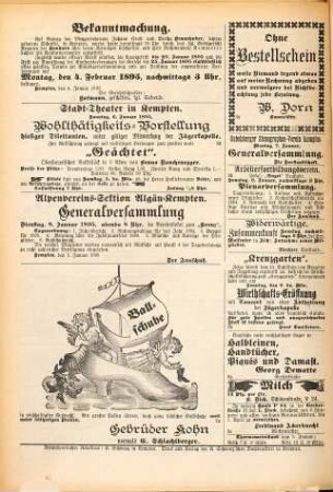 Kemptner Anzeiger : Allgäuer Erzähler ; illustriertes Sonntagsblatt ; Volksblatt aus dem Allgäu. 1895, 1