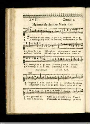Hymnus de pluribus Martyribus.