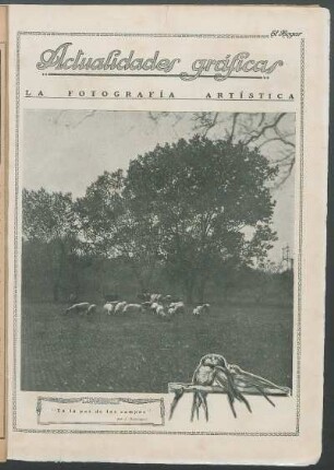 La fotografía artística : "En la paz de los campos" por J. Domínguez.