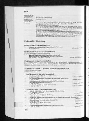 III.3 Senatsunmittelbare Einrichtungen