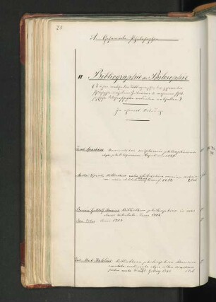II Bibliographie der Philosophie