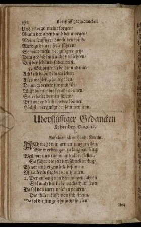 Uberflüssiger Gedancken Zehendes Dutzent.