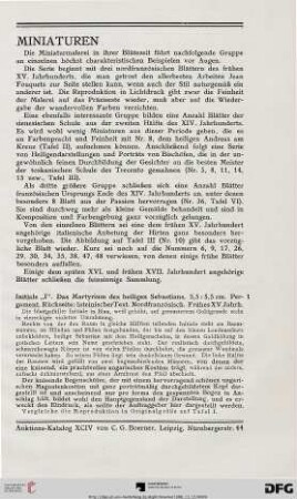 Miniaturen (Nr. 1-54)