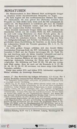 Miniaturen (Nr. 1-54)