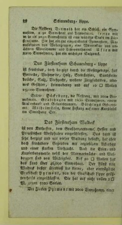 Das Fürstenthum Waldeck