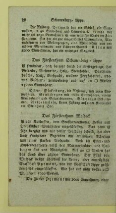 Das Fürstenthum Waldeck