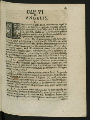 Cap. VI. De Angelis