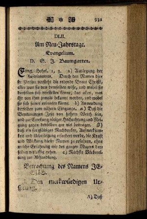 DLII. Am Neu-Jahrstage. Evangelium.