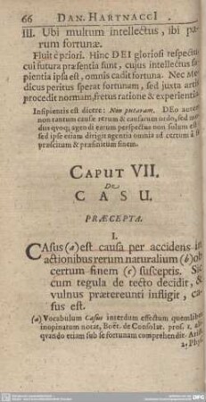 Caput VII. De Casu.