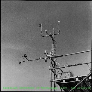 Detailaufnahme der Antenne der Messstation für die Atmosphärische Umweltforschung des Instituts für Meteorologie und Klimaforschung (IMK)