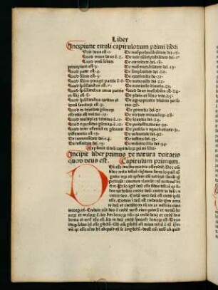 Capitulum primum - Capitulum XVIII