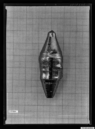 Silzium-Bombe-Einkristall, Foto 1960