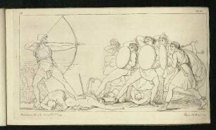 Odysseus kämpft mit den Freiern der Penelope (XXII. Gesang)