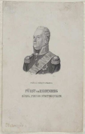 Bildnis des Fürst von Hardenberg