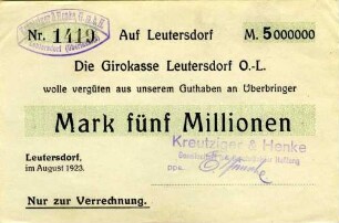 Mark fünf Millionen