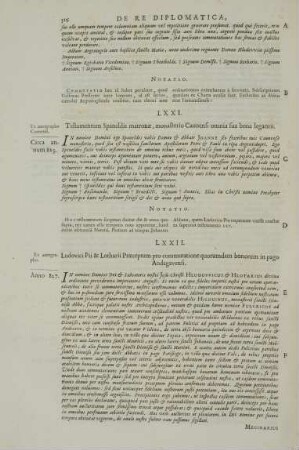 LXXII. Ludovici Pii & Lotharii Praeceptum pro commutatione quorumdam bonorum in pago Andegavensi.