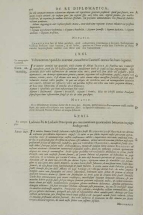 LXXII. Ludovici Pii & Lotharii Praeceptum pro commutatione quorumdam bonorum in pago Andegavensi.