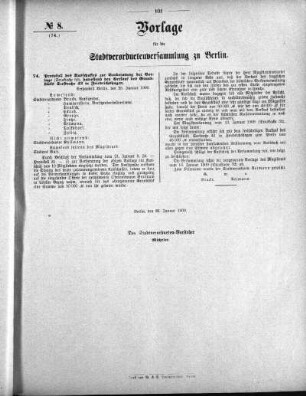 No. 8 (74), 26. Januar 1909