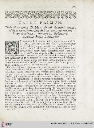 Caput Primum: Describitur opinion D. Mery […]