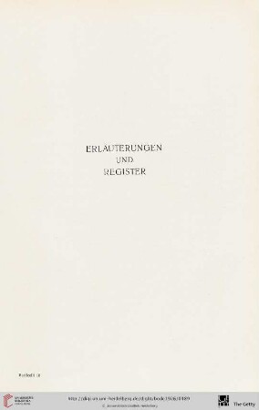 Erläuterungen und Register