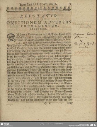 Refutatio Obiectionum Adversus Fundamentum Secundum