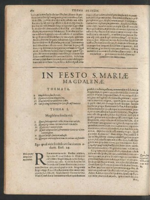 In Festo S. Mariae Magdalenae.