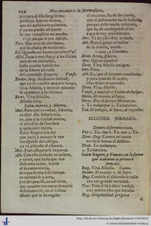 Jornada segunda.