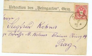 Korrespondenz von Peter Rosegger an Siegfried Kohner