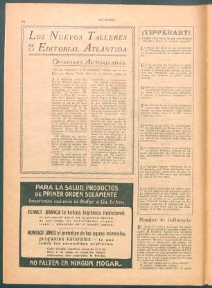 Los nuevos talleres de la Editorial Atlántida