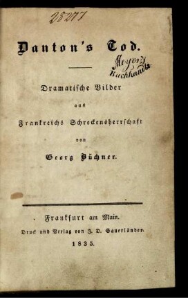 Danton's Tod : dramatische Bilder aus Frankreichs Schreckensherrschaft