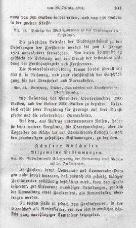 Fünfter Abschnitt. Allgemeine Bestimmungen.