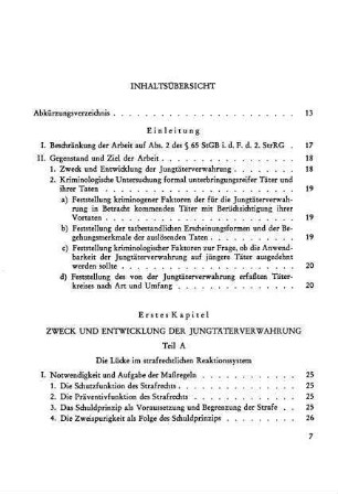 Inhaltsübersicht
