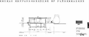 Plüderhausen: Empfangsgebäude Schnitt A-B