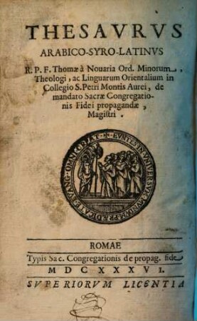 Thesaurus Arabico-syro-latinus